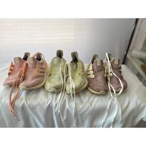 Lot of 3 Womens Adidas Ultraboost Running Shoes Size 7.5 Flawed